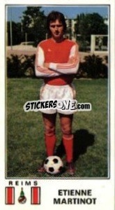 Sticker Etienne Martinot - Football France 1976-1977 - Panini