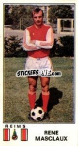 Sticker Rene Masclaux - Football France 1976-1977 - Panini