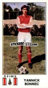 Sticker Yannick Bonnec - Football France 1976-1977 - Panini