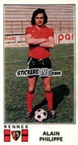 Sticker Alain Philippe - Football France 1976-1977 - Panini