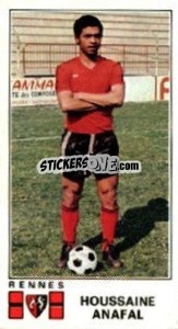 Sticker Houssaine Anafal - Football France 1976-1977 - Panini