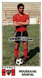 Figurina Houssaine Anafal - Football France 1976-1977 n. 291 - Panini