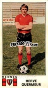 Sticker Herve Guermeur - Football France 1976-1977 - Panini