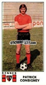 Sticker Patrick Consigney - Football France 1976-1977 - Panini