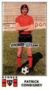 Figurina Patrick Consigney - Football France 1976-1977 - Panini