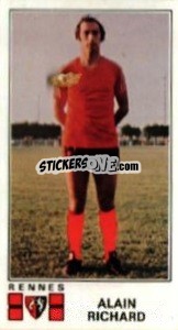 Sticker Alain Richard - Football France 1976-1977 - Panini