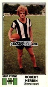 Sticker Robert Herbin - Football France 1976-1977 - Panini