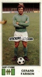 Figurina Gerard Farison - Football France 1976-1977 n. 302 - Panini