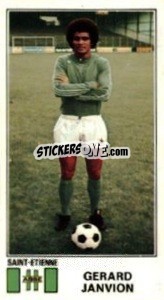 Sticker Gerard Janvion - Football France 1976-1977 - Panini