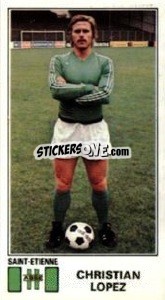 Sticker Christian Lopez - Football France 1976-1977 n. 304 - Panini