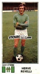 Sticker Herve Revelli - Football France 1976-1977 - Panini