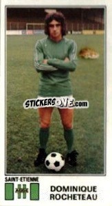 Sticker Dominique Rocheteau - Football France 1976-1977 n. 313 - Panini