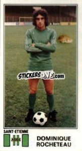 Sticker Dominique Rocheteau - Football France 1976-1977 - Panini