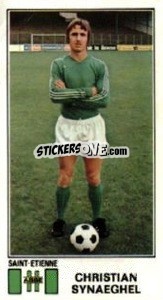 Sticker Christian Synaeghel - Football France 1976-1977 n. 315 - Panini