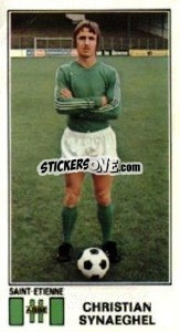 Cromo Christian Synaeghel - Football France 1976-1977 - Panini