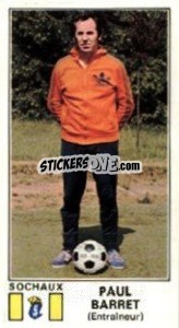 Sticker Paul Barret - Football France 1976-1977 - Panini