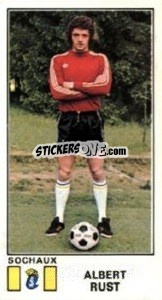 Sticker Albert Rust - Football France 1976-1977 n. 318 - Panini