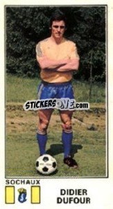 Figurina Didier Dufour - Football France 1976-1977 - Panini