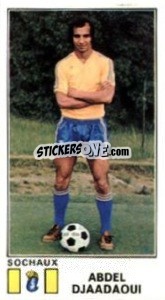 Cromo Abdel Djaadaoui - Football France 1976-1977 - Panini