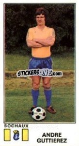 Sticker Andre Guttierez - Football France 1976-1977 - Panini