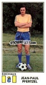 Sticker Jean-Paul Pfertzel - Football France 1976-1977 - Panini