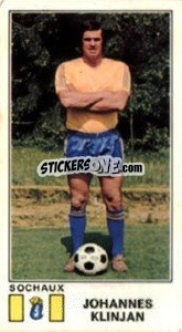 Figurina Johannes Klinjan - Football France 1976-1977 - Panini