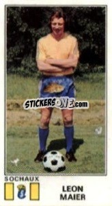 Figurina Leon Maier - Football France 1976-1977 - Panini