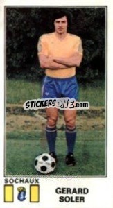 Figurina Gerard Soler - Football France 1976-1977 - Panini