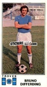 Sticker Bruno Differding - Football France 1976-1977 - Panini