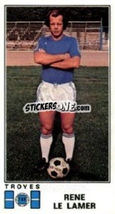 Sticker Rene Le Lamer - Football France 1976-1977 - Panini