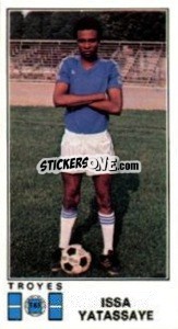 Sticker Issa Yatassaye - Football France 1976-1977 - Panini