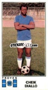 Figurina Cheik Diallo - Football France 1976-1977 - Panini