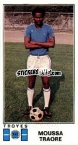 Sticker Moussa Traore - Football France 1976-1977 - Panini