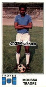 Sticker Moussa Traore - Football France 1976-1977 n. 348 - Panini