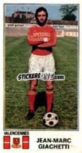 Sticker Jean-Marc Giachetti - Football France 1976-1977 - Panini