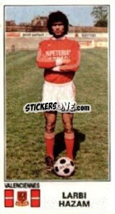 Sticker Larbi Hazam - Football France 1976-1977 - Panini