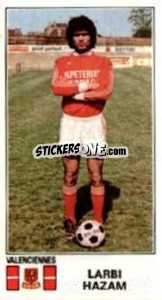 Cromo Larbi Hazam - Football France 1976-1977 n. 363 - Panini