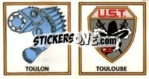 Sticker Badge Toulon - Toulouse - Football France 1976-1977 - Panini