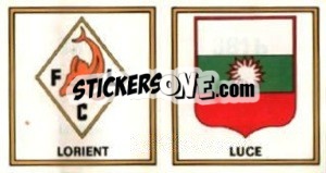 Sticker Badge Lorient - Luce - Football France 1976-1977 n. 381 - Panini