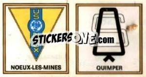 Sticker Badge Noeux-les-Mines - Quimperois - Football France 1976-1977 n. 382 - Panini