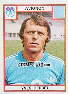 Figurina Yves Herbert - Football France 1975-1976 - Panini