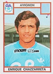 Figurina Enrique Chazzarreta - Football France 1975-1976 - Panini