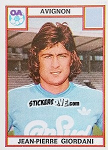 Figurina Jean-Pierre Giordani - Football France 1975-1976 - Panini