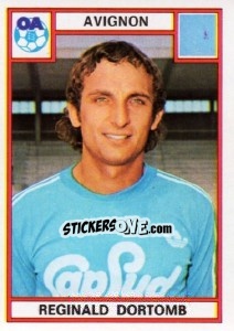 Figurina Reginald Dortomb - Football France 1975-1976 - Panini