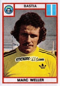 Sticker Marc Weller - Football France 1975-1976 - Panini