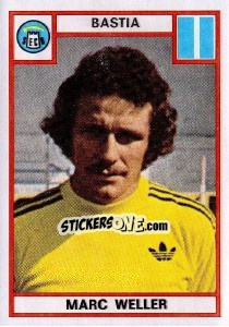 Figurina Marc Weller - Football France 1975-1976 - Panini