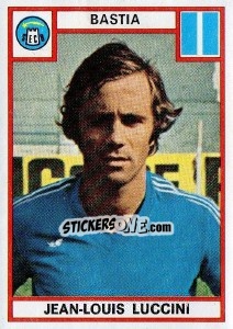 Figurina Jean-Louis Luccini - Football France 1975-1976 - Panini