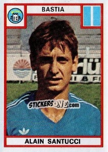 Figurina Alain Santucci - Football France 1975-1976 - Panini