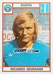 Figurina Ricardo Neumann - Football France 1975-1976 - Panini