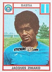 Sticker Jacques Zimako - Football France 1975-1976 - Panini